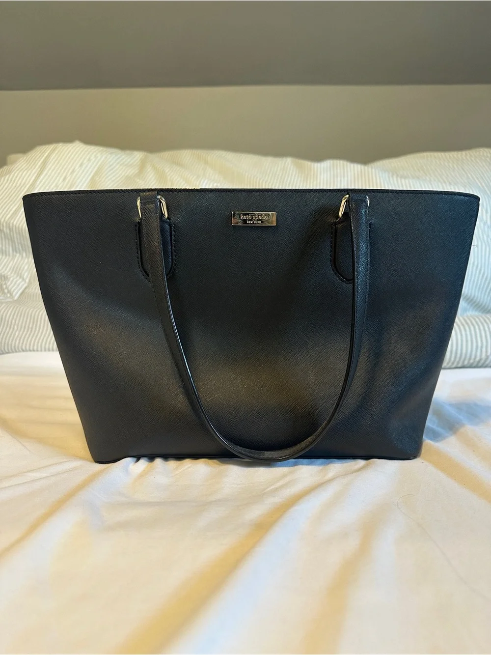 Kate Spade New York Laurel Way Dally Black Leather Tote Bag